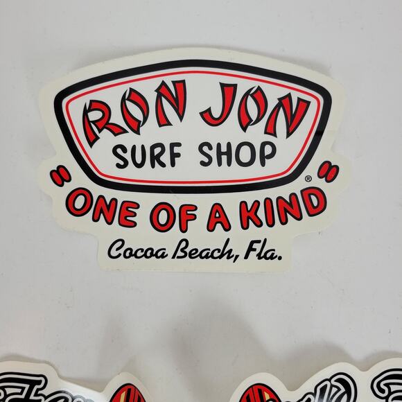 3pcs Ron‎ Jon Surf Shop Decal Stickers "OOAK & World Famous" Cocoa Beach Florida - Picture 6 of 9